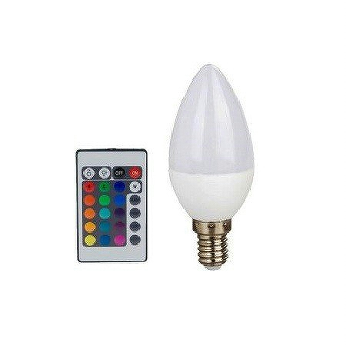 Led Λάμπα E14 4Watt Smart Κεράκι 300Lumen RGB + Θερμό Λευκό
