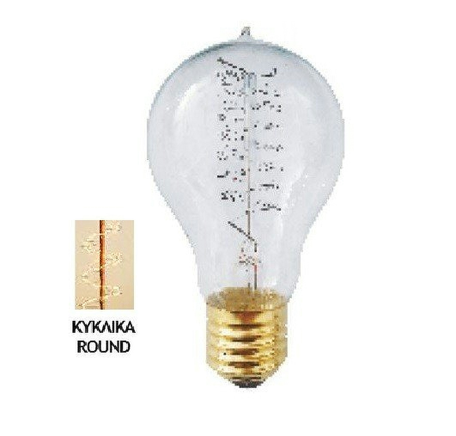 Λάμπα Edison E27 40Watt Filament A60 Tip Θερμό Λευκό