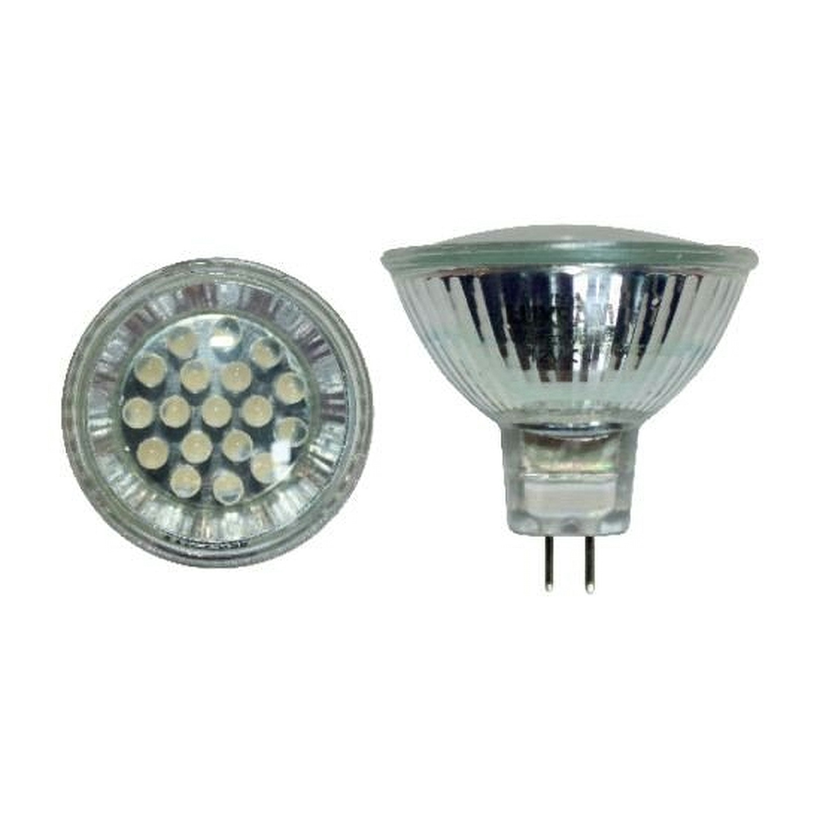 Led Λάμπα MR16 1Watt Ευρείας Δέσμης DIP Θερμό Λευκό 2700Κ