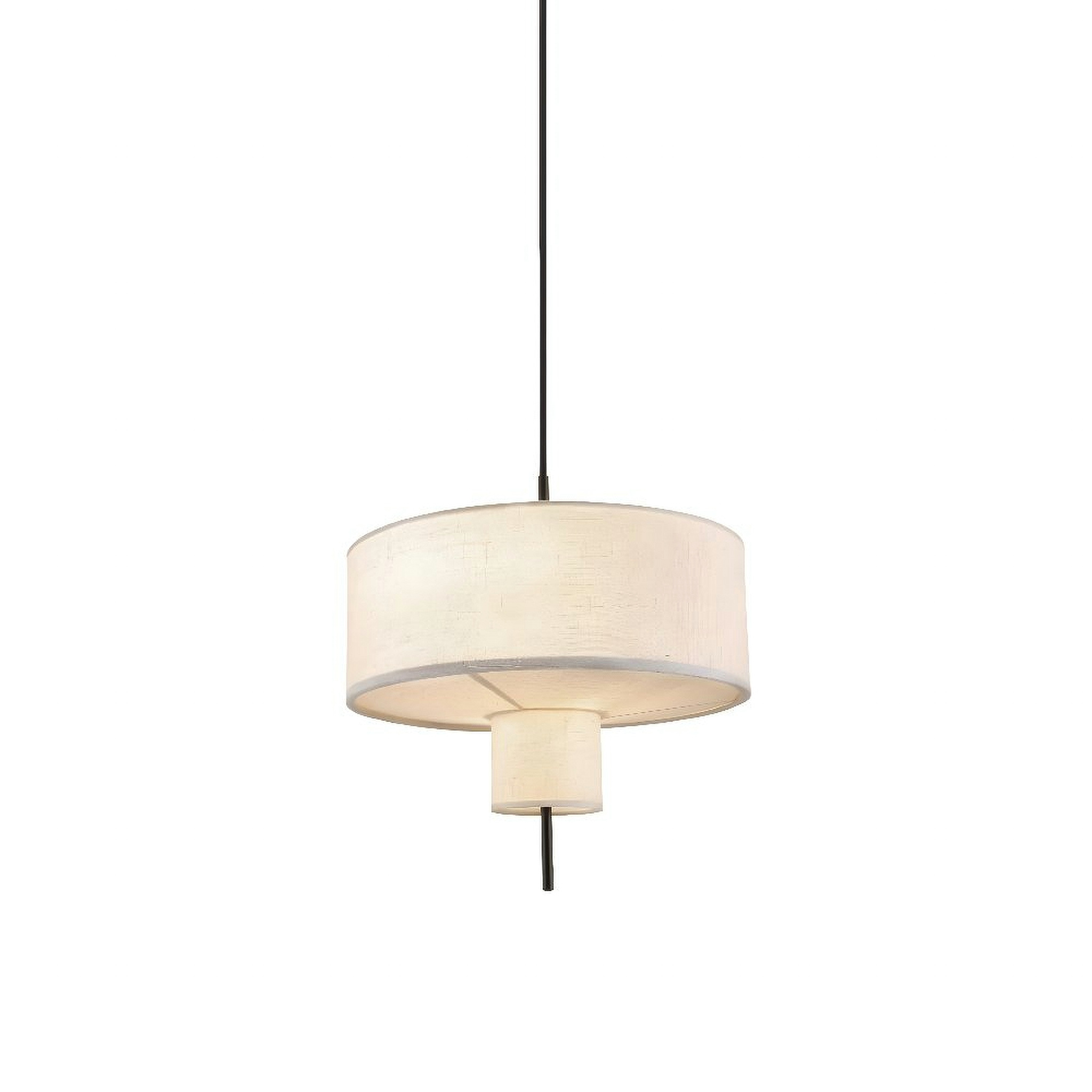 Κρεμαστό Φωτιστικό με Υφασμάτινο Καπέλο Δυο Επιπέδων ANAFI