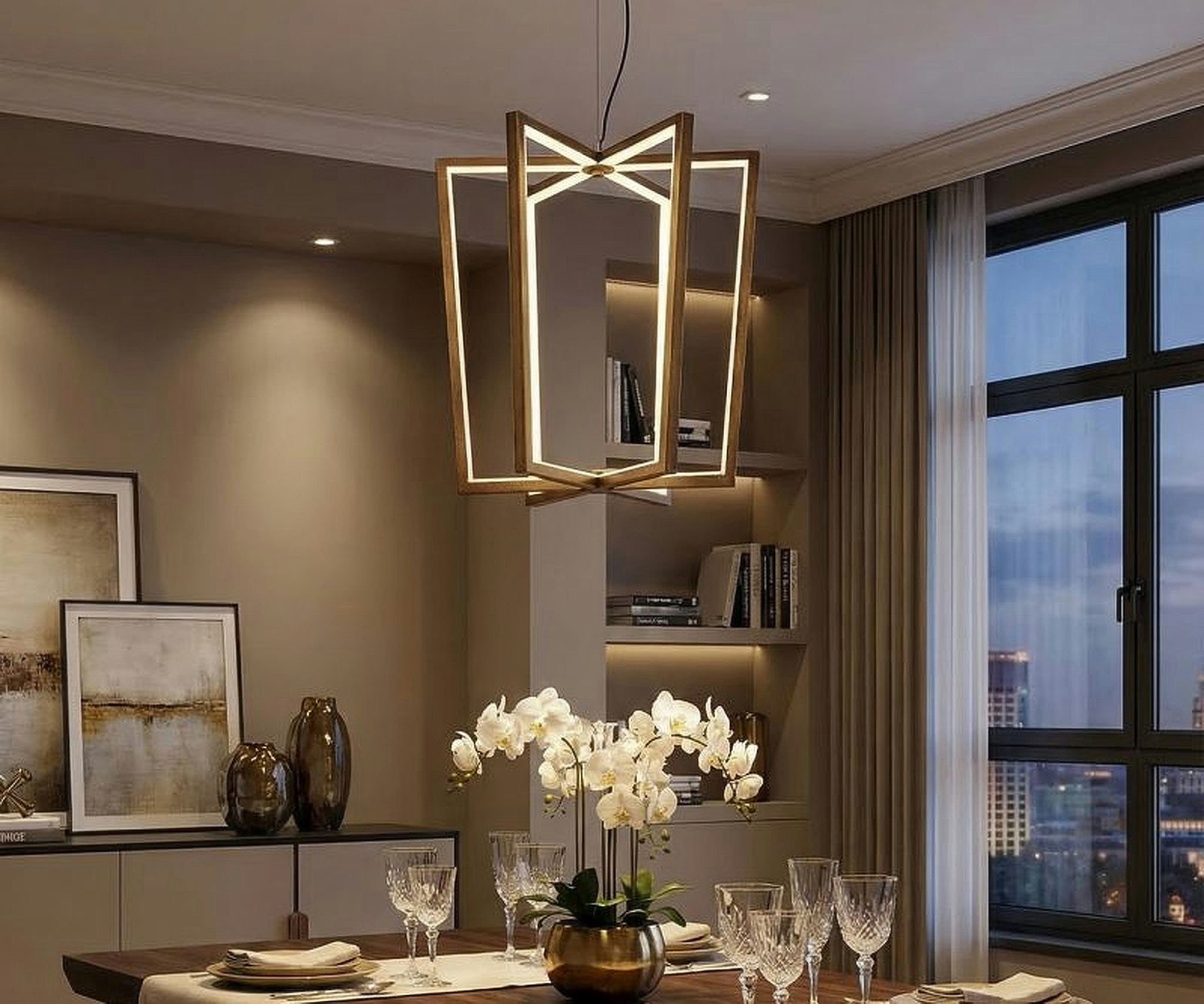 Κρεμαστό Μεταλλικό Φωτιστικό LED