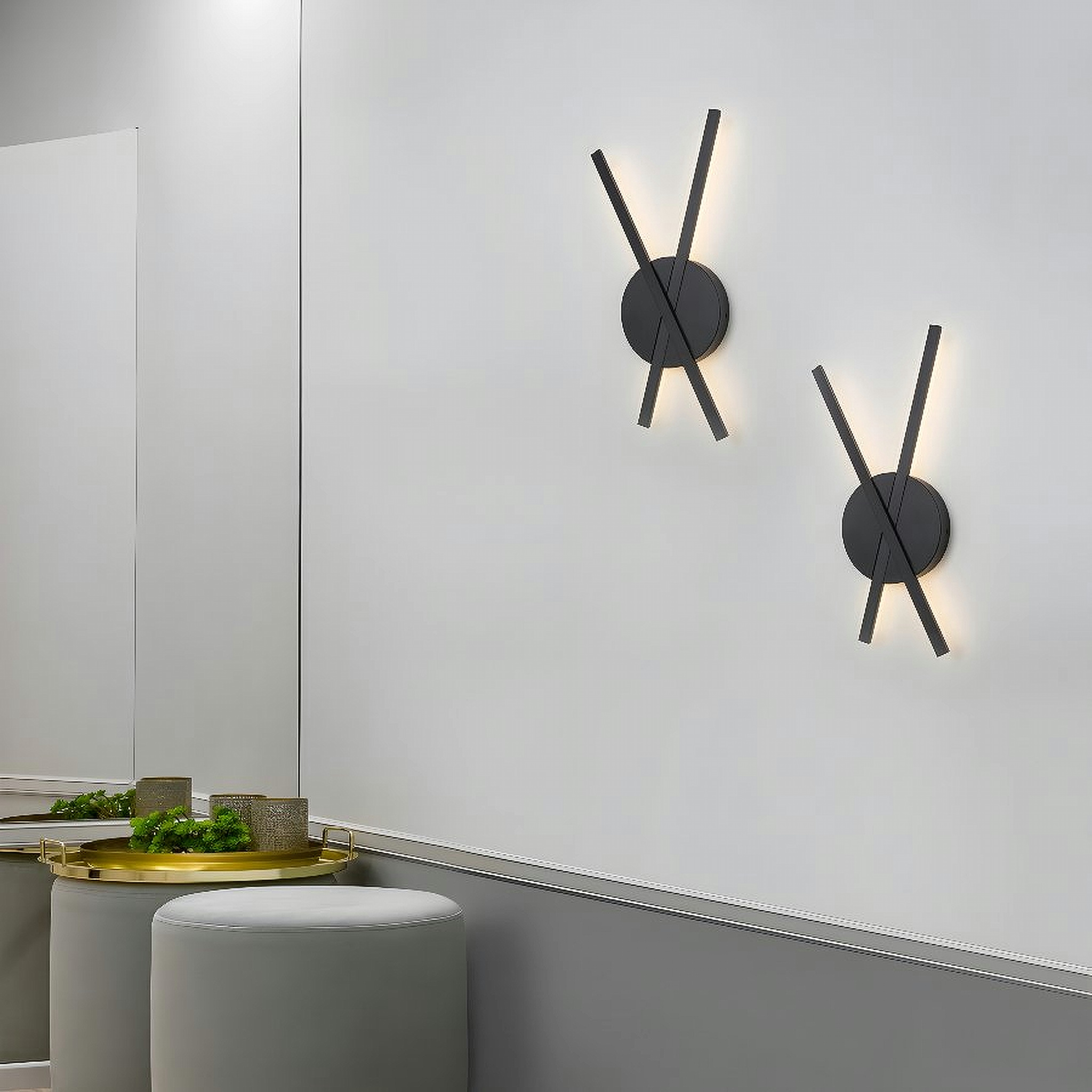 Απλίκα τοίχου - led - RESLIN - Nova luce – 9100202