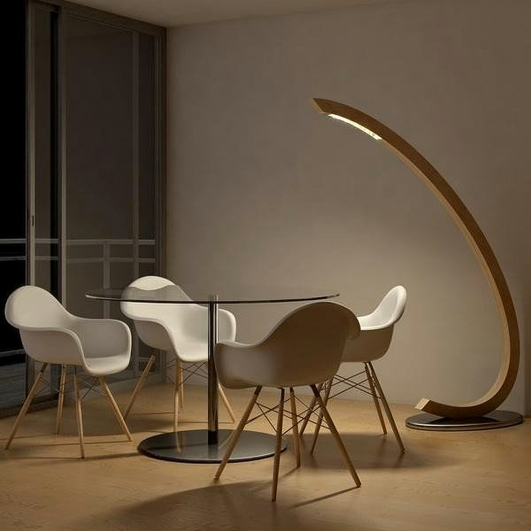 Masiero LED Φωτιστικό Δαπέδου Libe Stl
