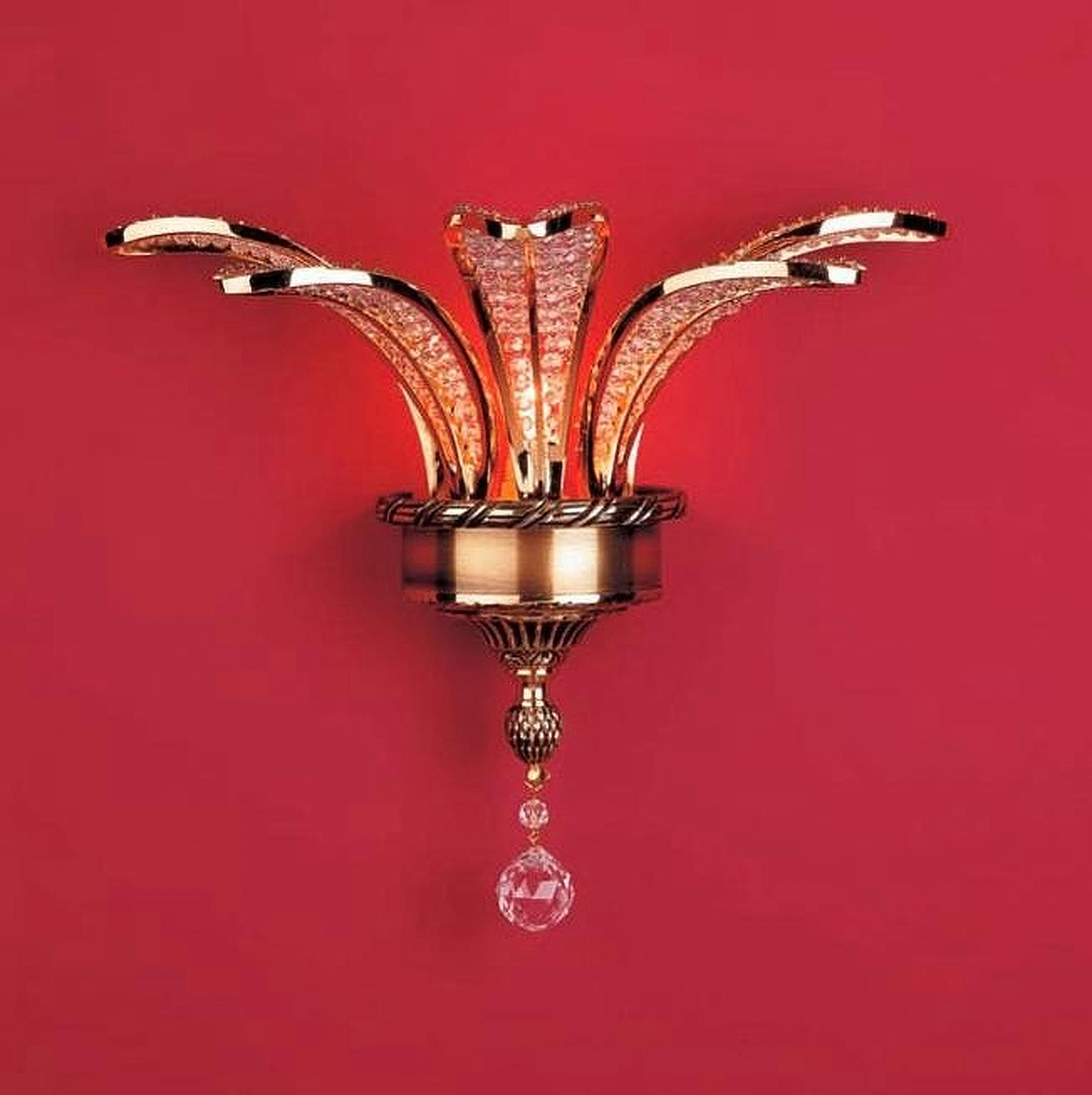Απλίκα Τοίχου με Κρύσταλλα Swarovski Κλασσική Δίφωτη Loira 2251