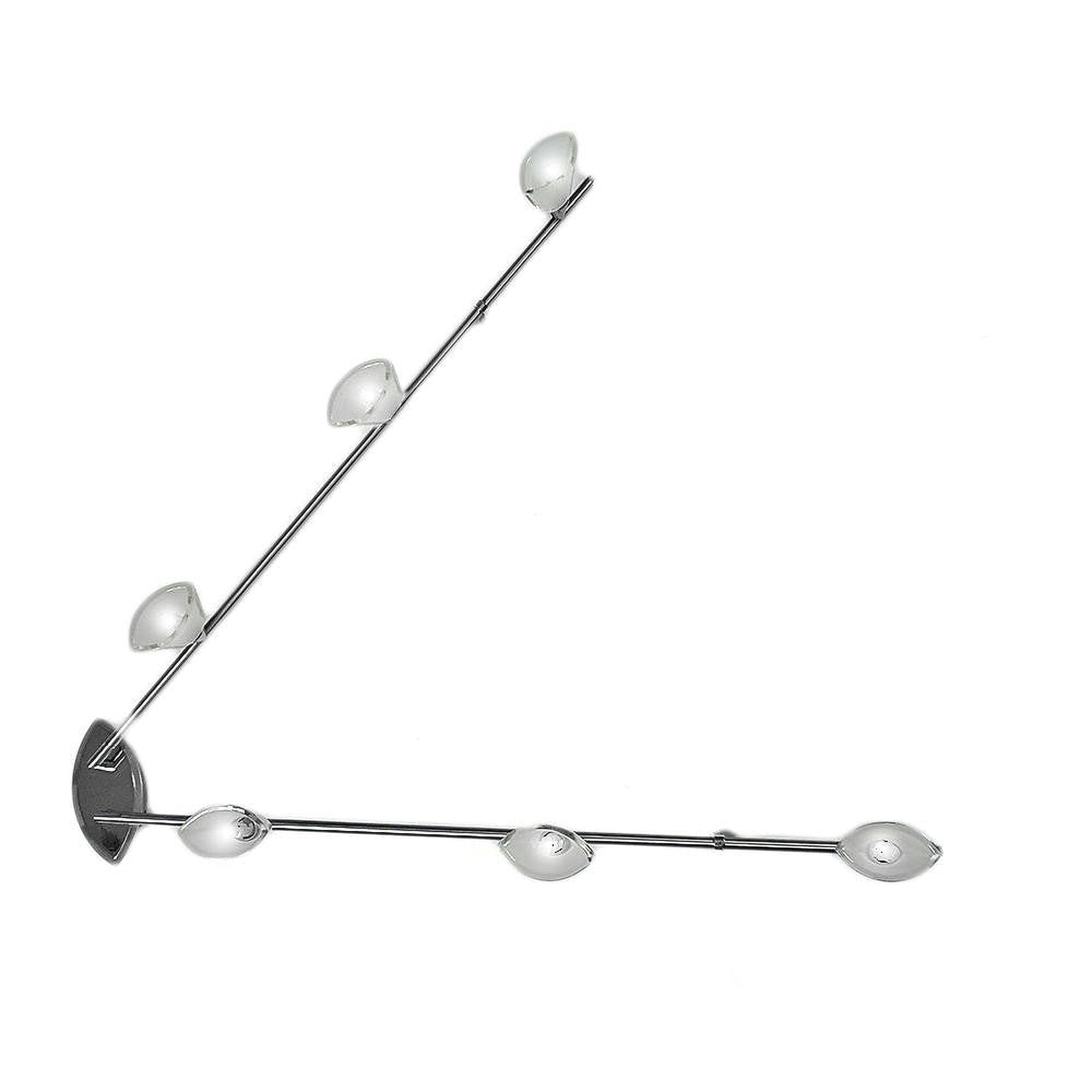 Spot Οροφής Inox Εξάφωτο