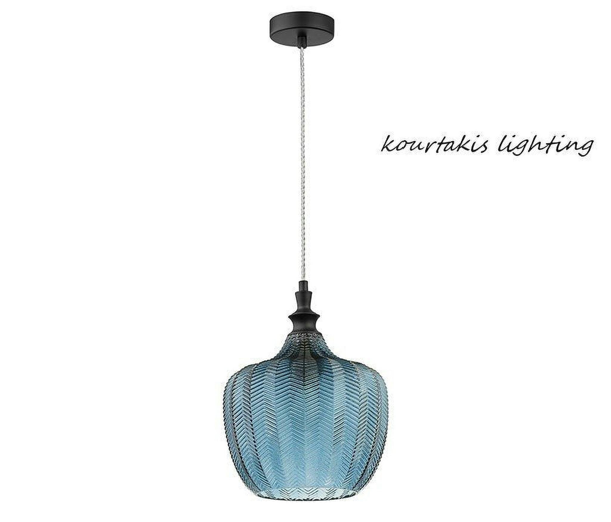 Μονόφωτο οροφής κρεμαστό led - Μπλε- LONI 9191243