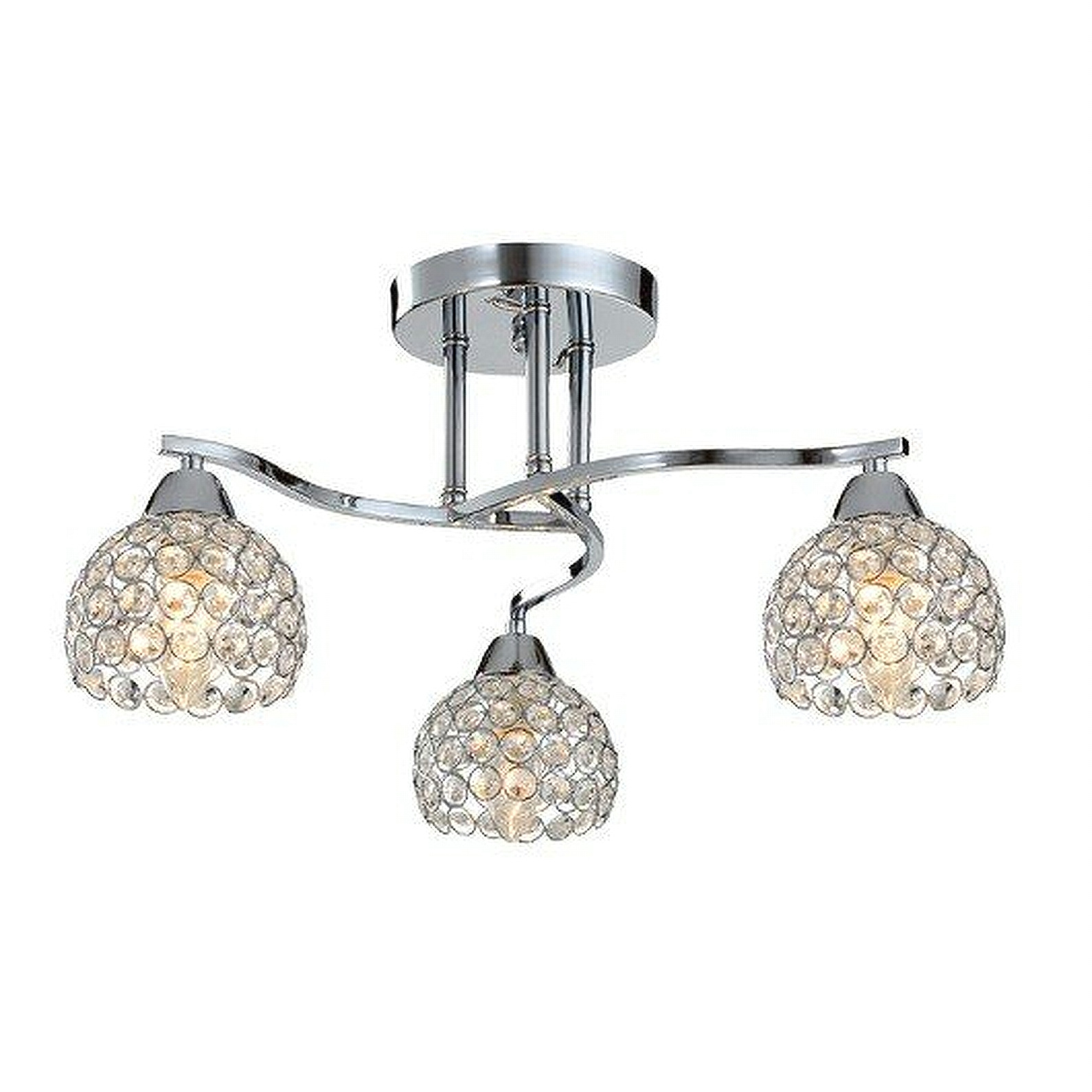 Φωτιστικό Οροφής Μέταλλο & Κρύσταλλο