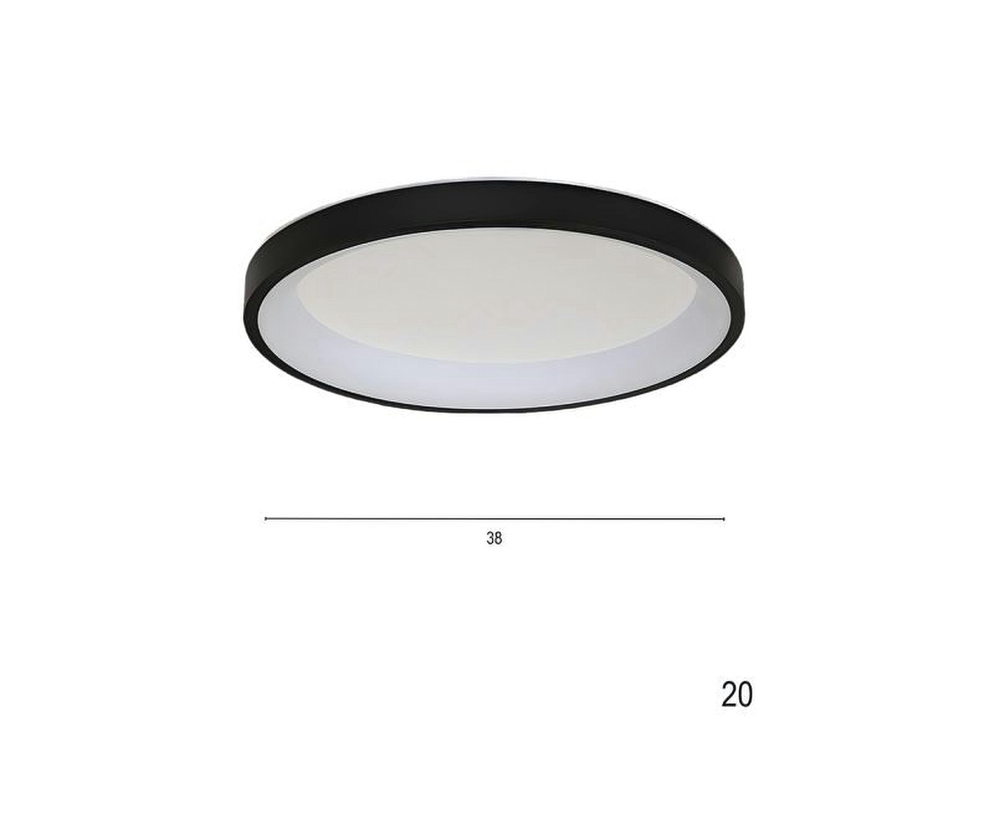 Μεταλλικό Φωτιστικό Οροφής Luma σε 2 Διαστάσεις 01532