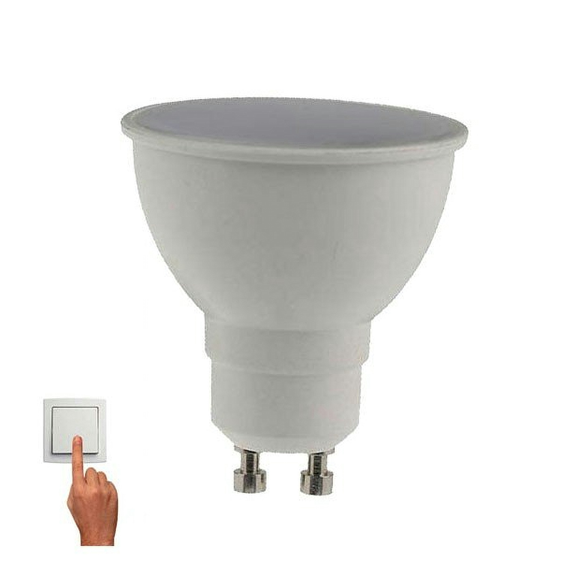 Led Λάμπα GU10 5Watt Smart Led 390Lumen Φυσικό Λευκό Step Dimmable