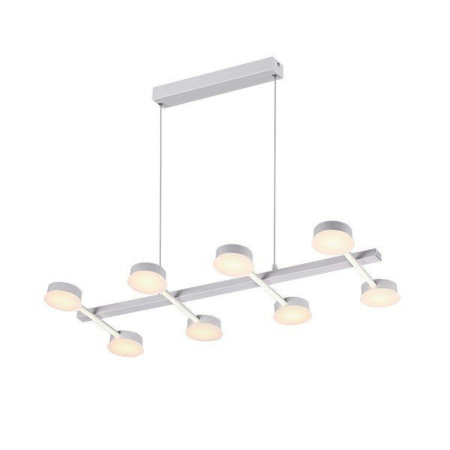 LED Μοντέρνο Φωτιστικό Κρεμαστό 72Watt 3000K Σε Λευκό Ματ Αλουμίνιο