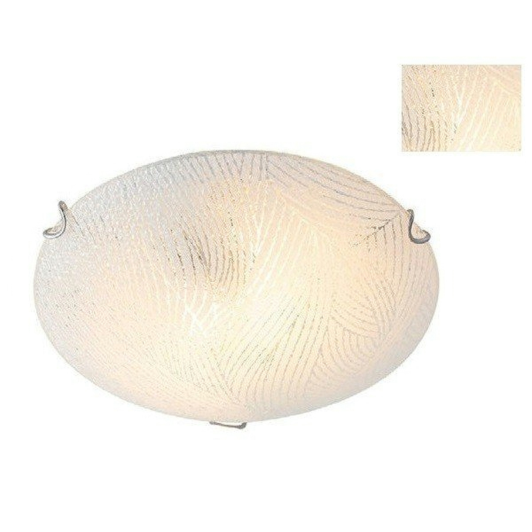 ACA Lighting Πλαφονιέρα Οροφής Γυάλινη Μοντέρνα Λευκή