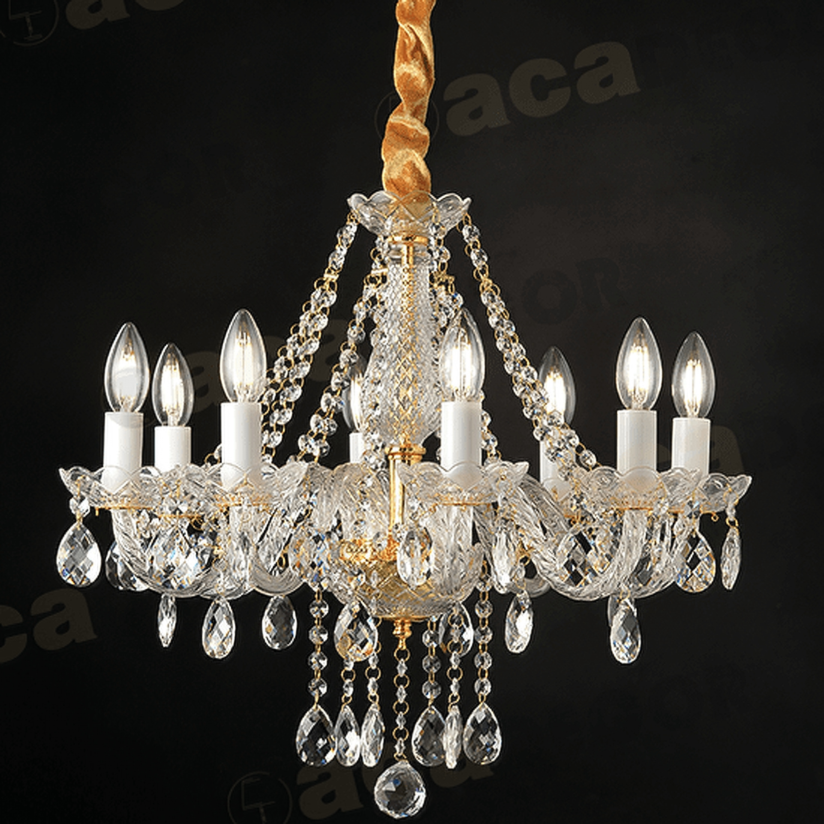 Πολύφωτο Aca Lighting BLK80418PCG