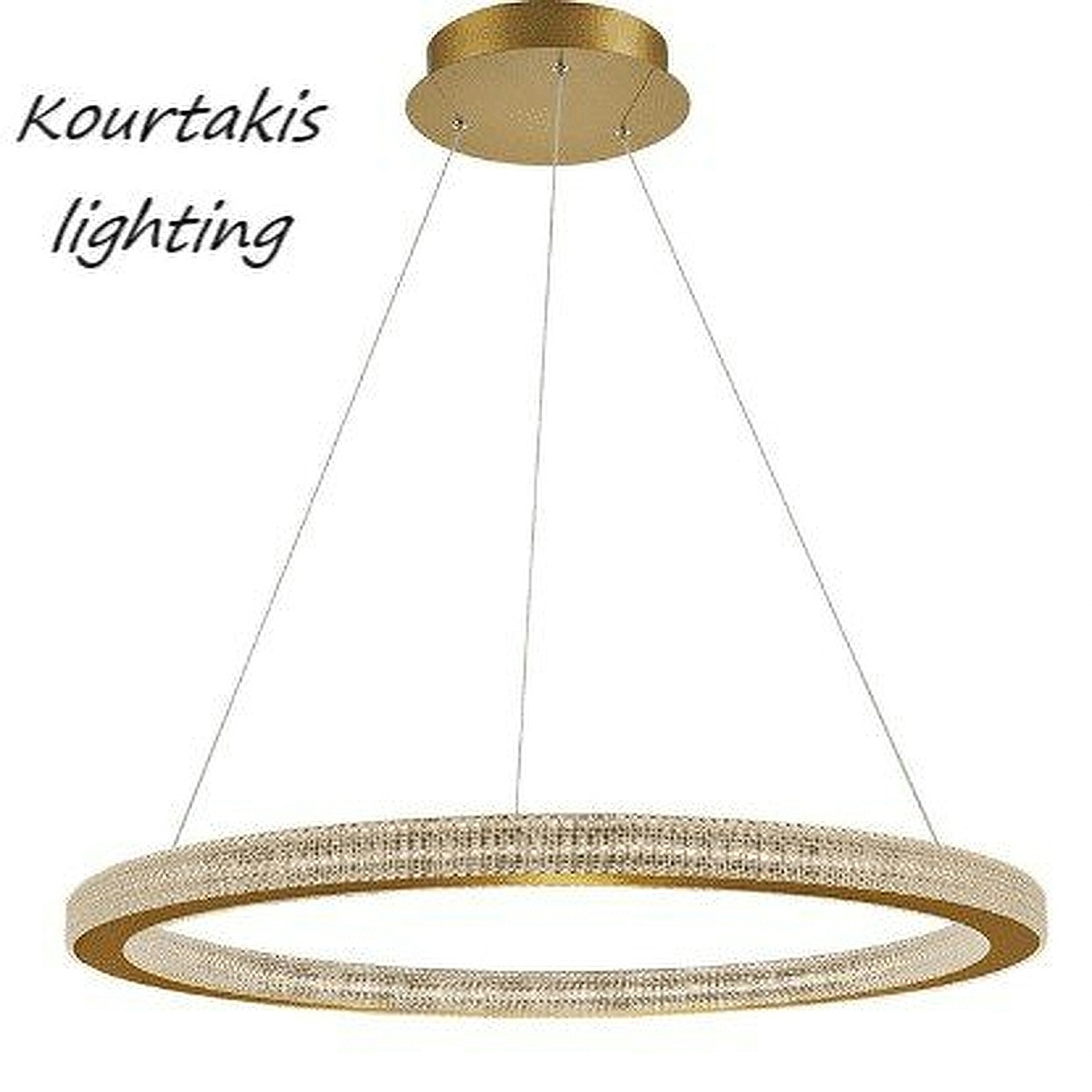Φωτιστικό led κρεμαστό - Χρυσό-Fiore 9285810
