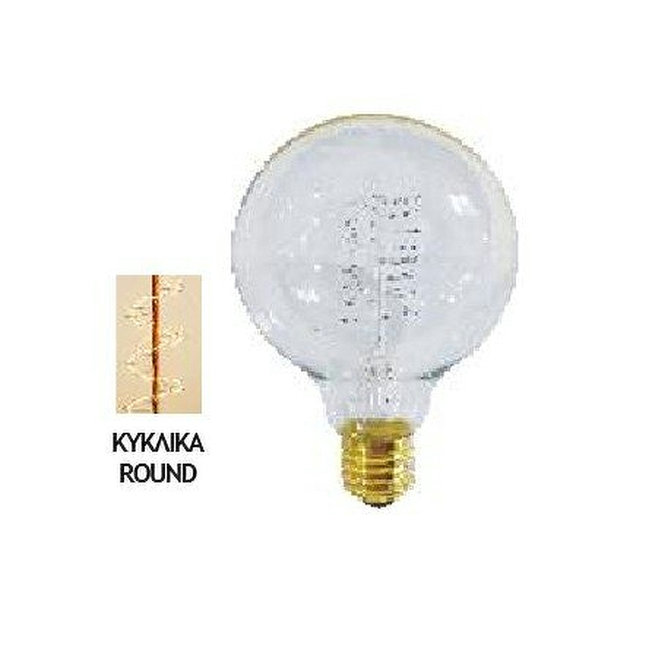 Λάμπα Edison E27 40Watt Filament Γλομπέ Globe Θερμό Λευκό 2200Κ
