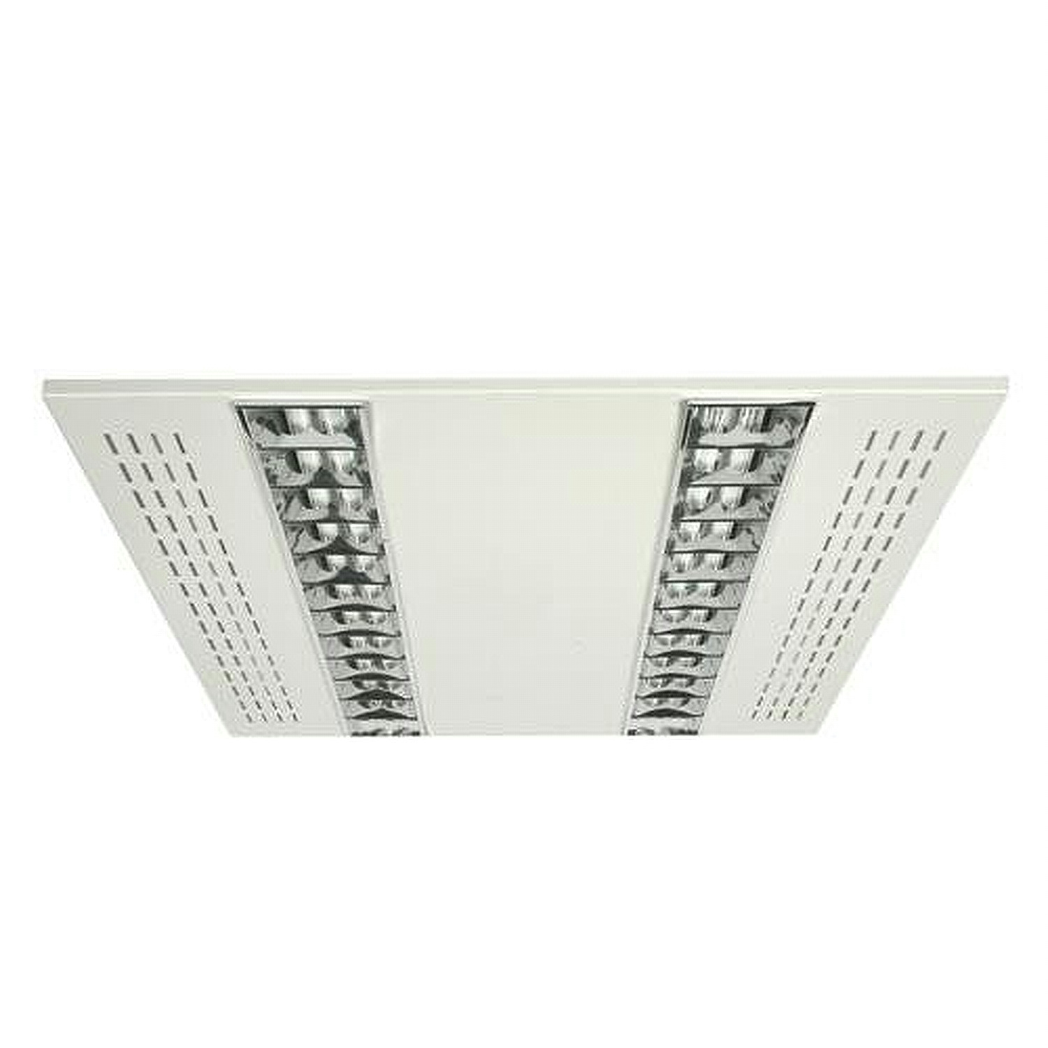 Φωτιστικό Φθορισμού Τ5 Με Περσίδα Τετράγωνο Επίτοιχο Zeus_1 Για 4 Λαμπτήρες